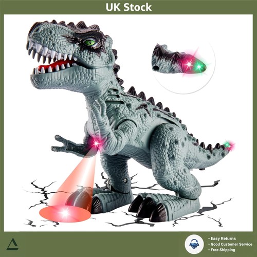 Walking rex dinosaur with - walking, t-rex
