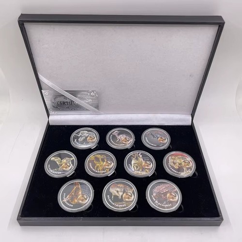 Jurassic dinosaur coin set - jurassic, |